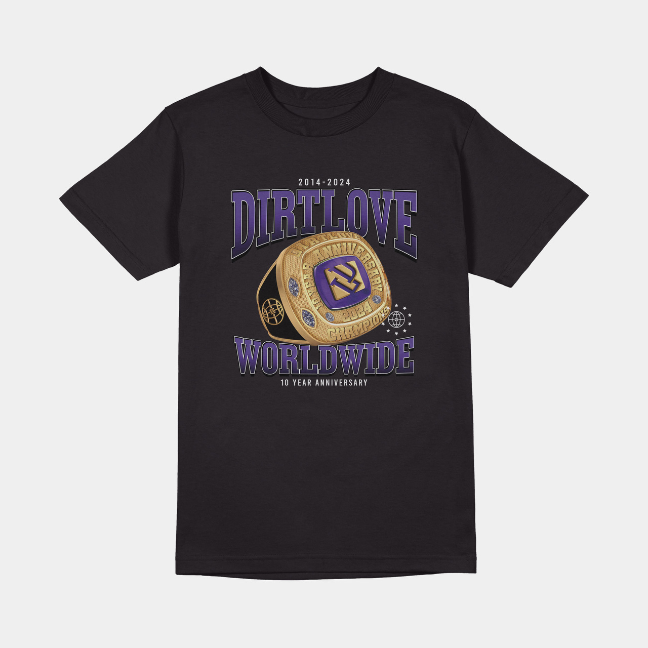 10 YEAR ANNIVERSARY TEE-BLACK 240GSM (LS FIT) 10 YEAR ANNIVERSARY TEE-BLACK 240GSM (LS FIT)