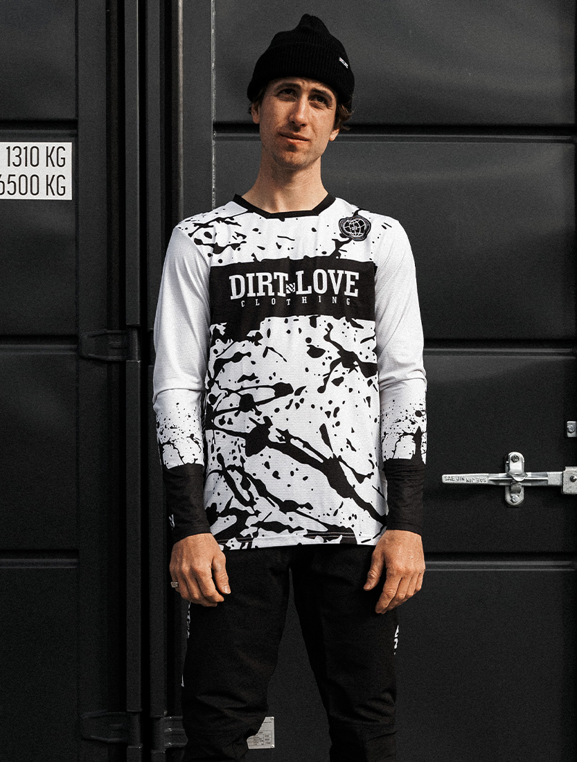 SPLATTER RIDING JERSEY-WHITE SPLATTER RIDING JERSEY-WHITE