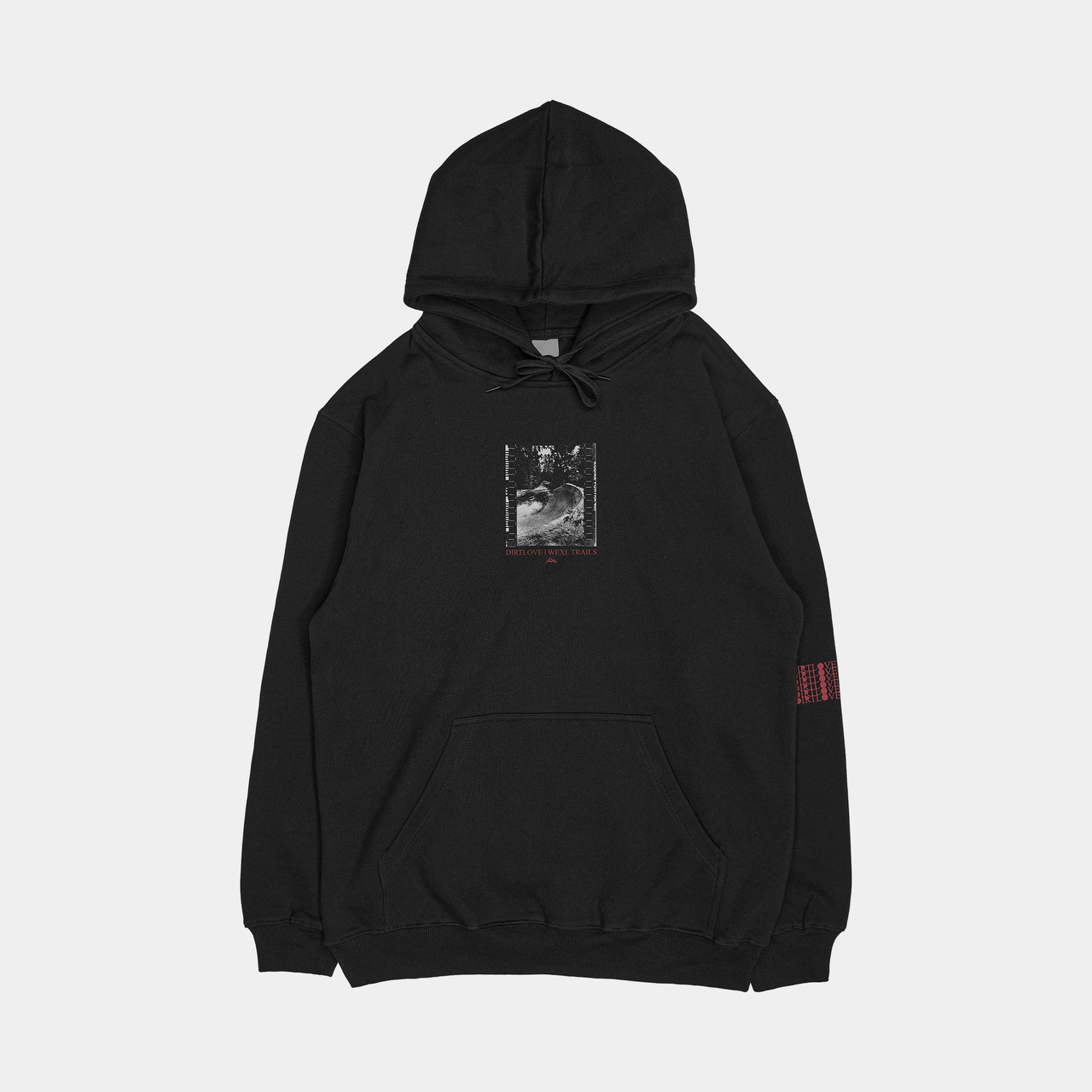 DIRTLOVE x WEXL TRAILS MIDWEIGHT HOODIE-BLACK DIRTLOVE x WEXL TRAILS MIDWEIGHT HOODIE-BLACK