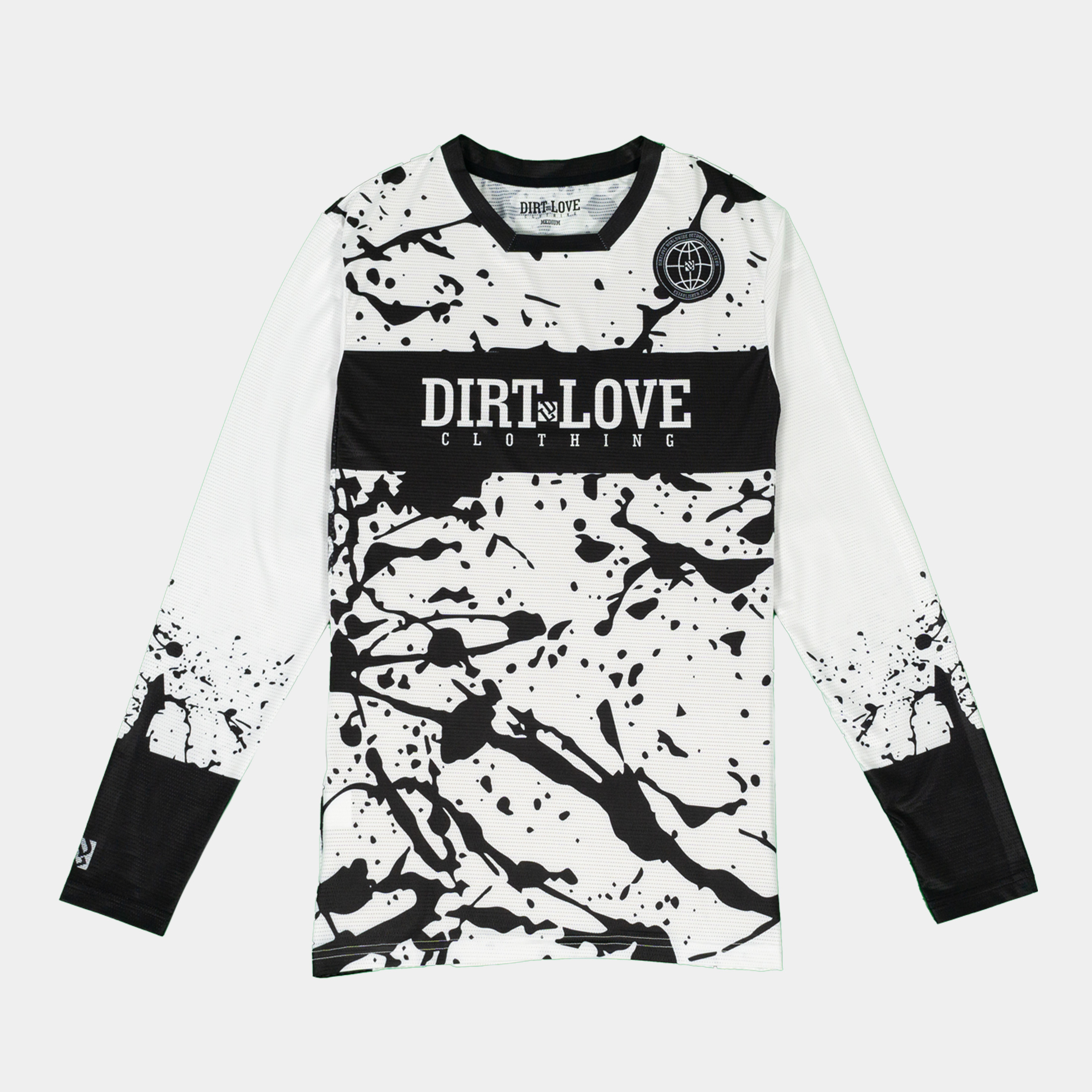 SPLATTER RIDING JERSEY-WHITE SPLATTER RIDING JERSEY-WHITE