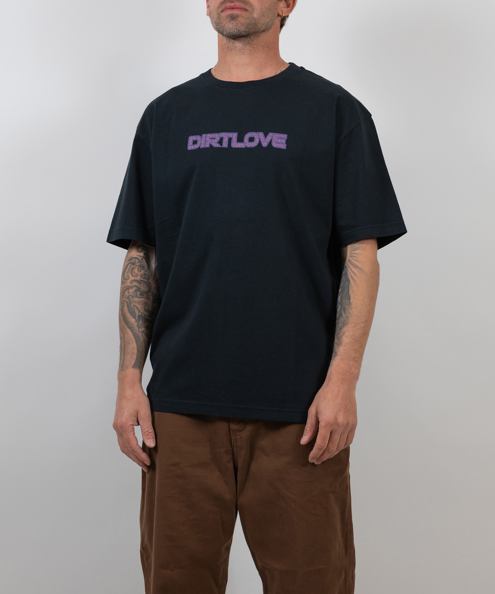 PATTERN TEE - WASHED BLACK | LOOSE FIT