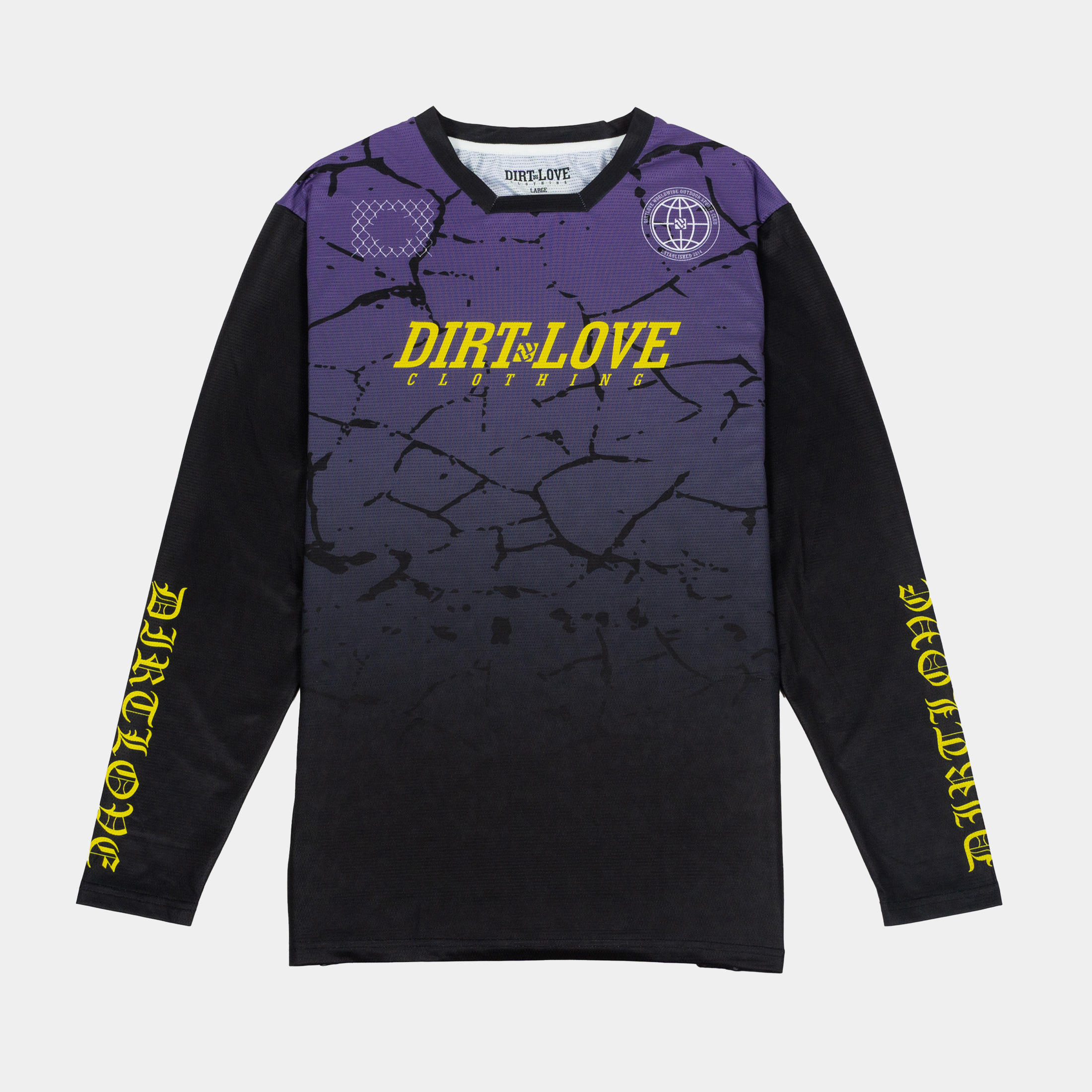 NEBULA RIDING JERSEY-BLACK/PURPLE