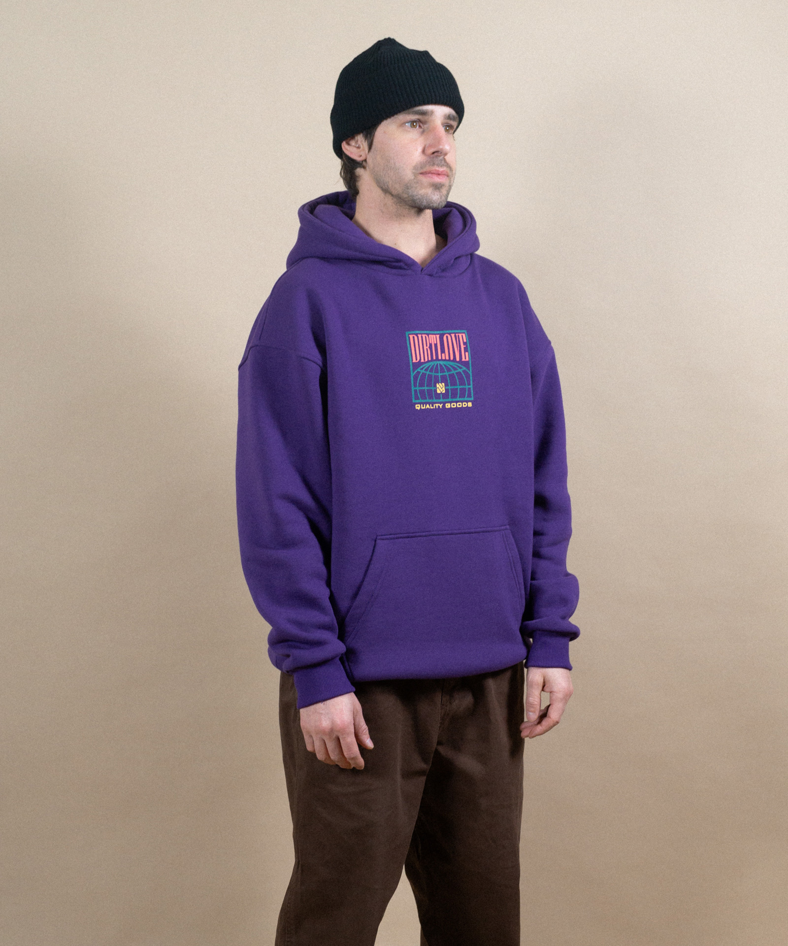 RISE HEAVY HOODIE-PLUM