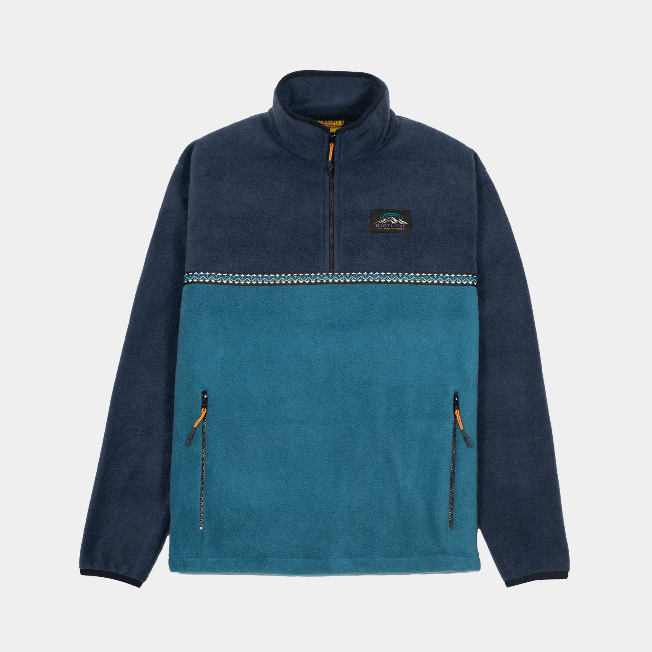 SUMMIT 1/4 ZIP FLEECE-NAVY/DARK PETROL