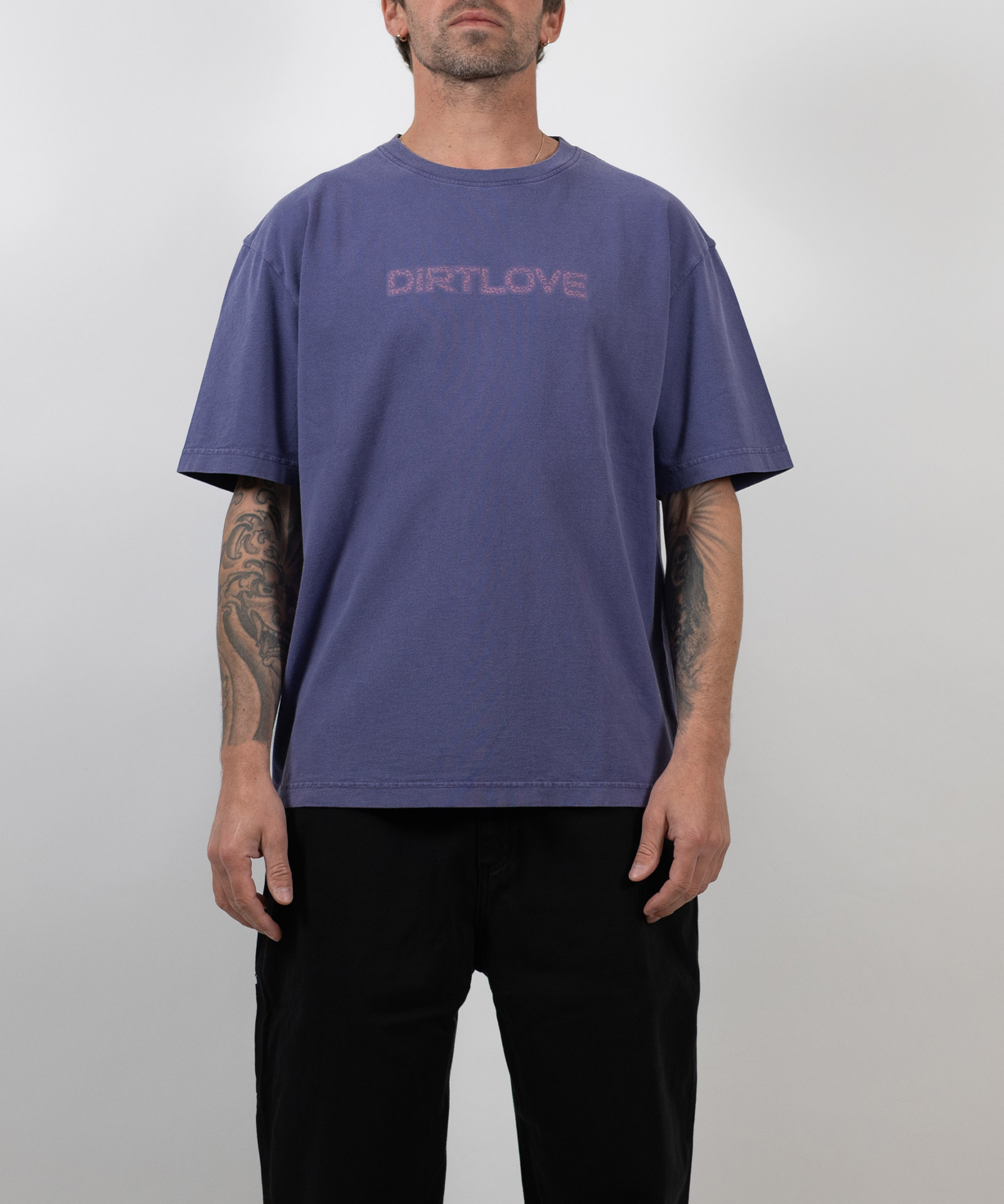 PATTERN TEE - WASHED INDIGO | LOOSE FIT
