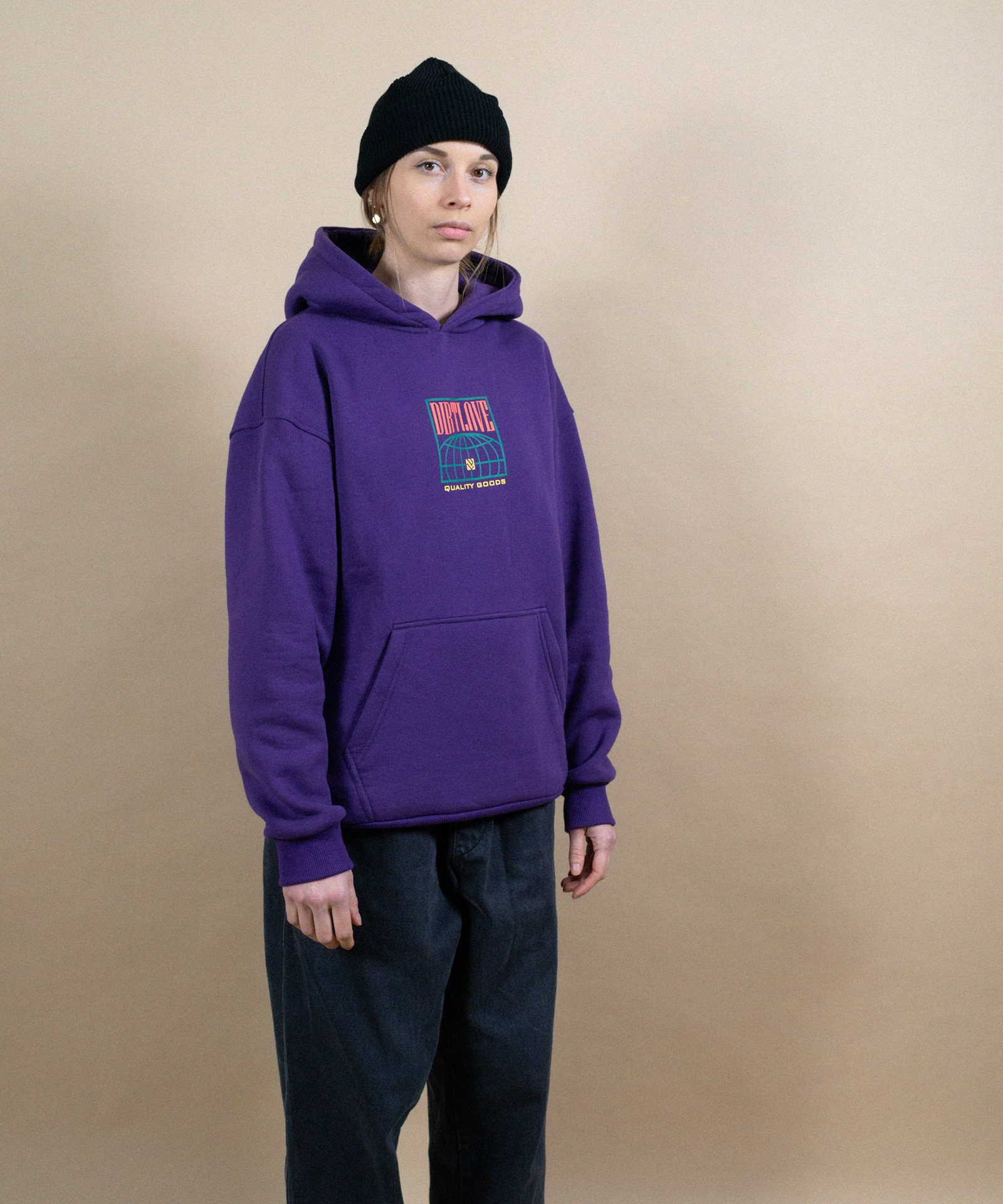 RISE HEAVY HOODIE-PLUM