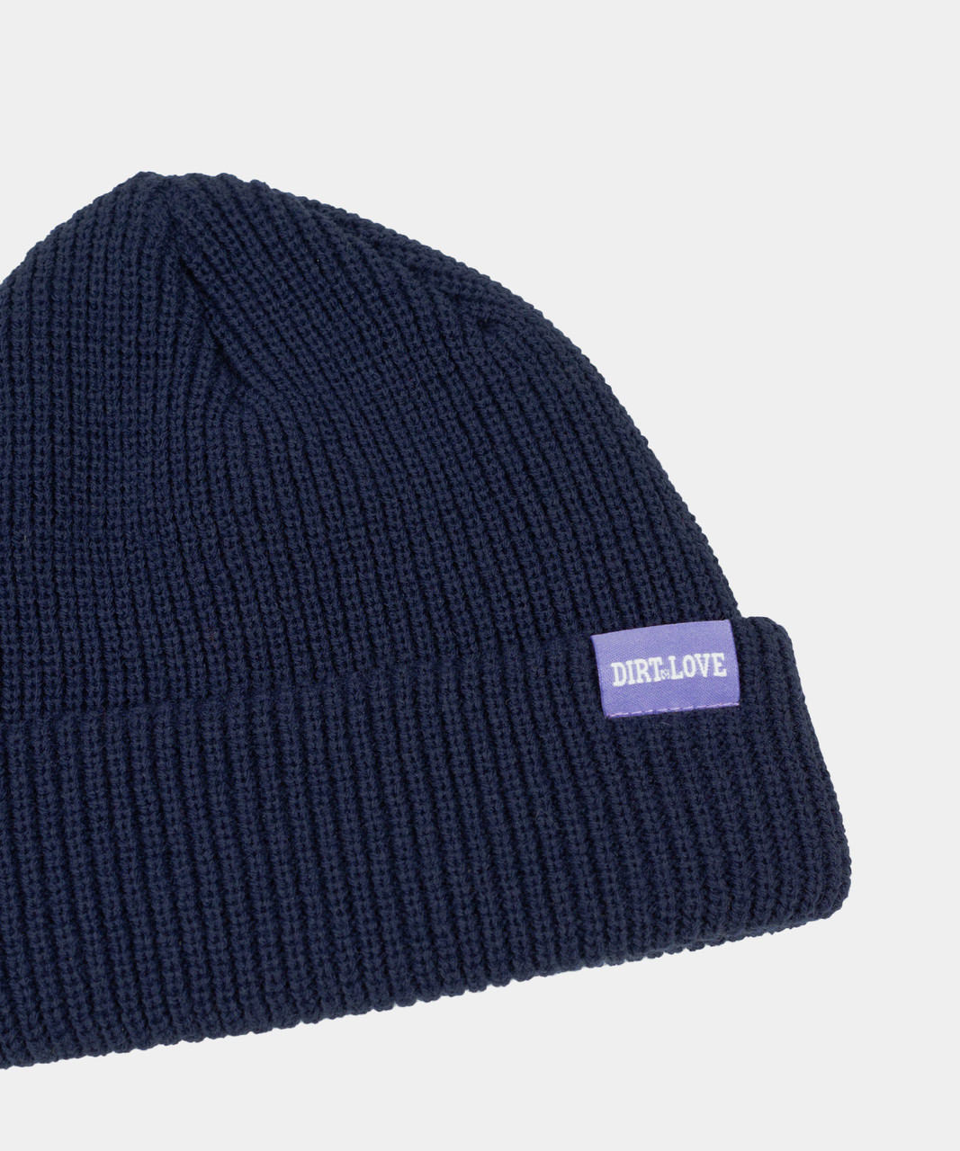 LABEL BEANIE-NAVY