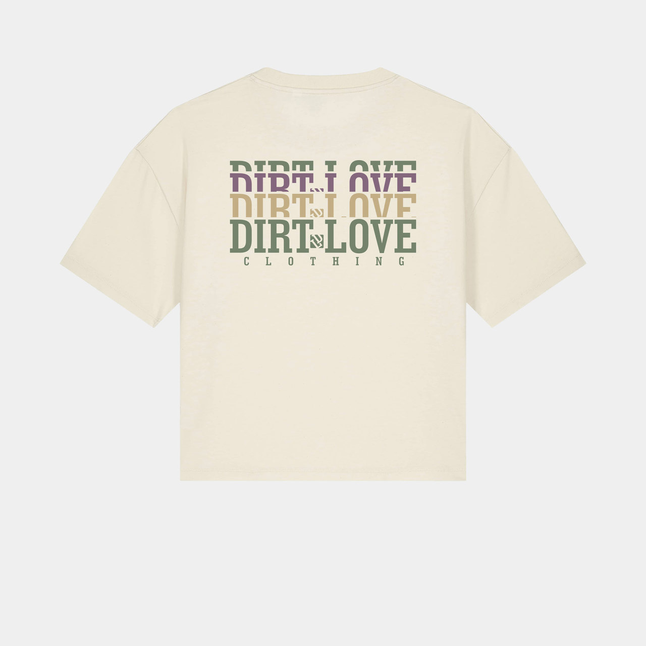 WOMEN COLORBLOCK TEE - NATURAL