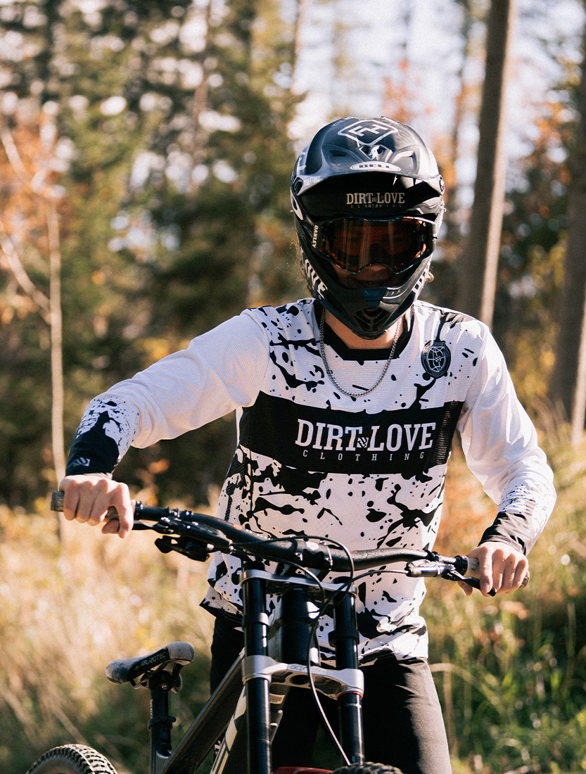 SPLATTER RIDING JERSEY-WHITE