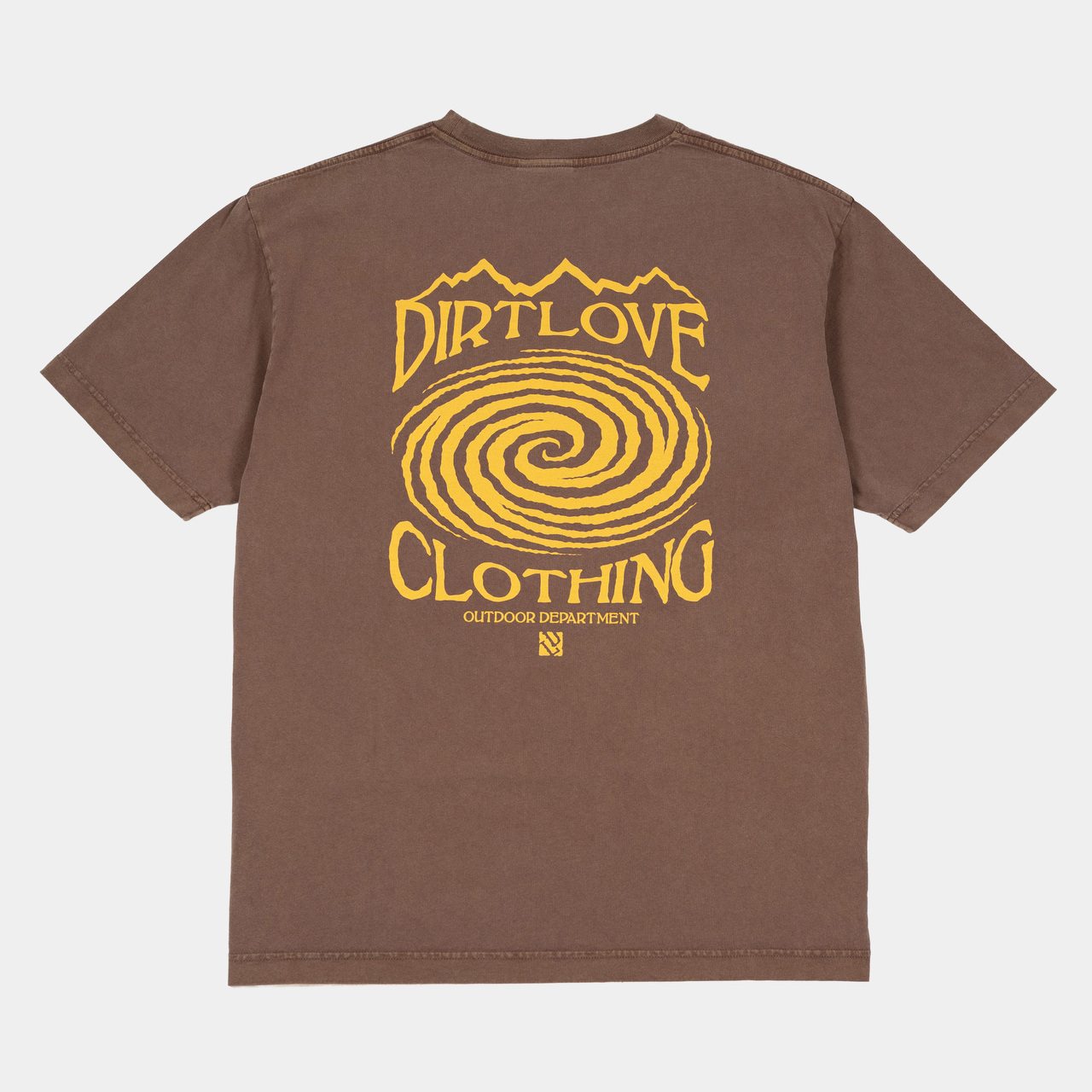 HELIX TEE-WASHED BROWN (LOOSE FIT)