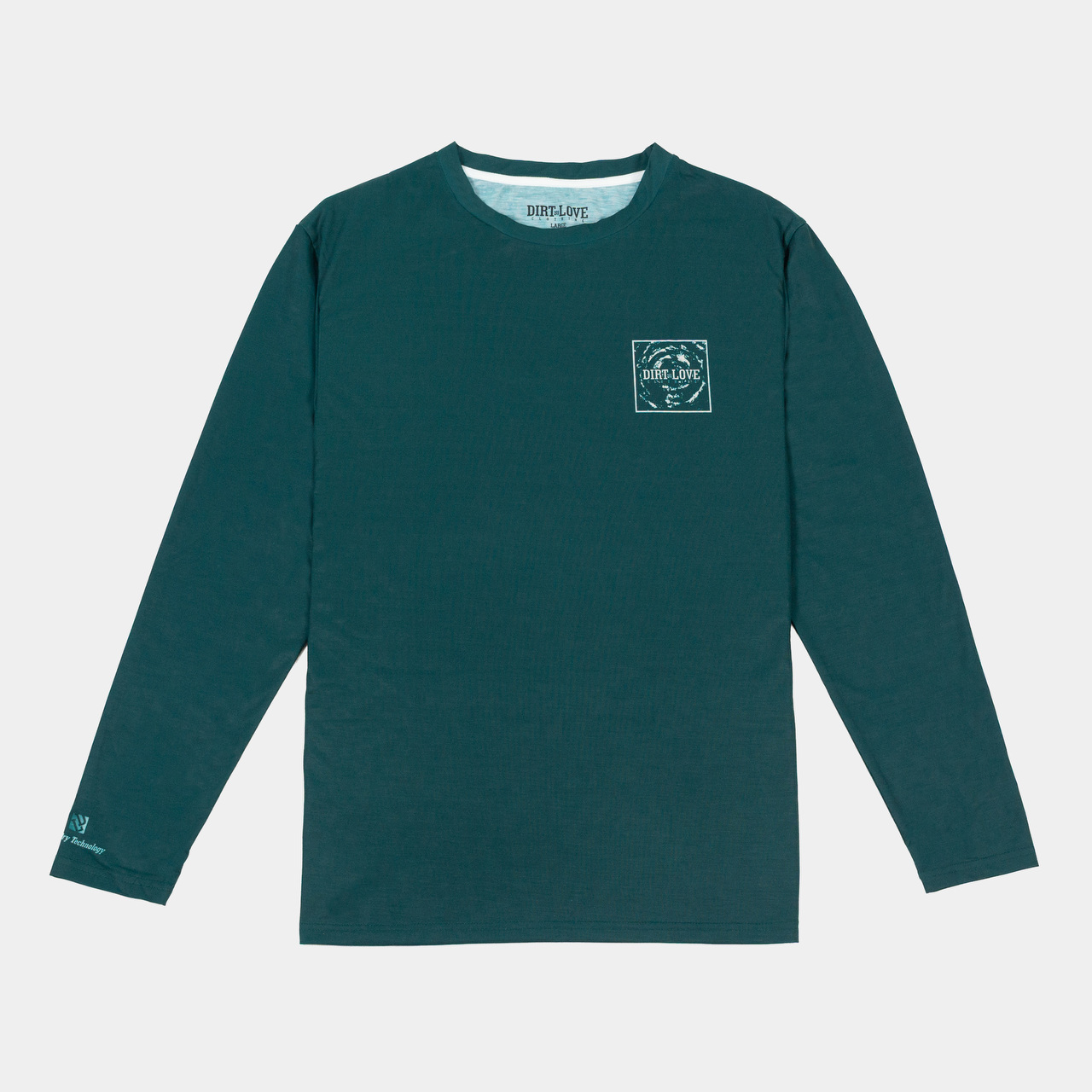 BOX LOGO TECH LONGSLEEVE-FOREST GREEN