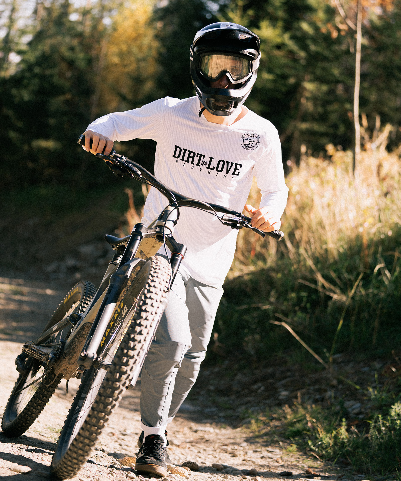 LOGO RIDING JERSEY-WHITE