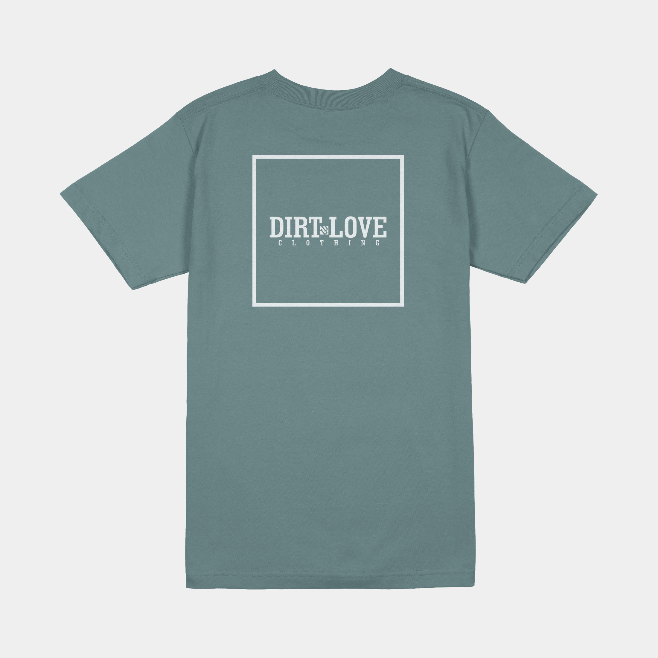 BOX LOGO TEE-SAGE GREEN
