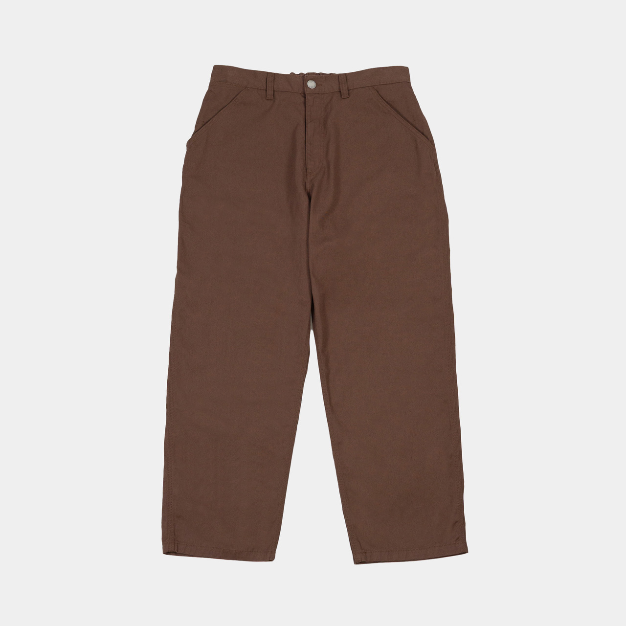 Utility Cotton Twill Pant-Brown