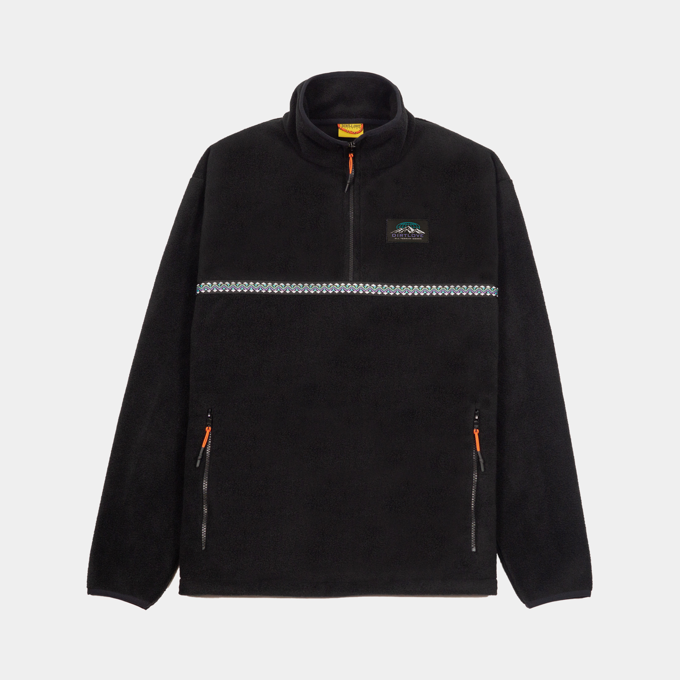 SUMMIT 1/4 ZIP FLEECE-BLACK