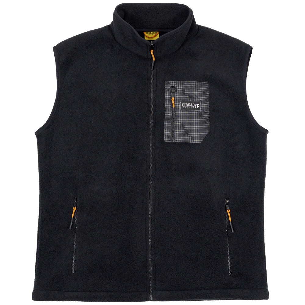 SUMMIT HEAVY FLEECE VEST-BLACK