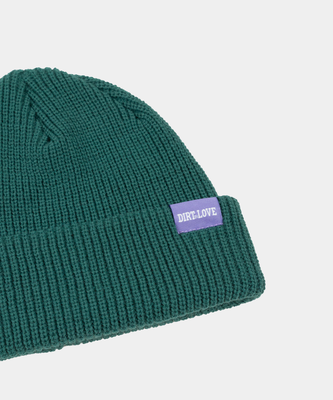 LABEL BEANIE-FOREST GREEN