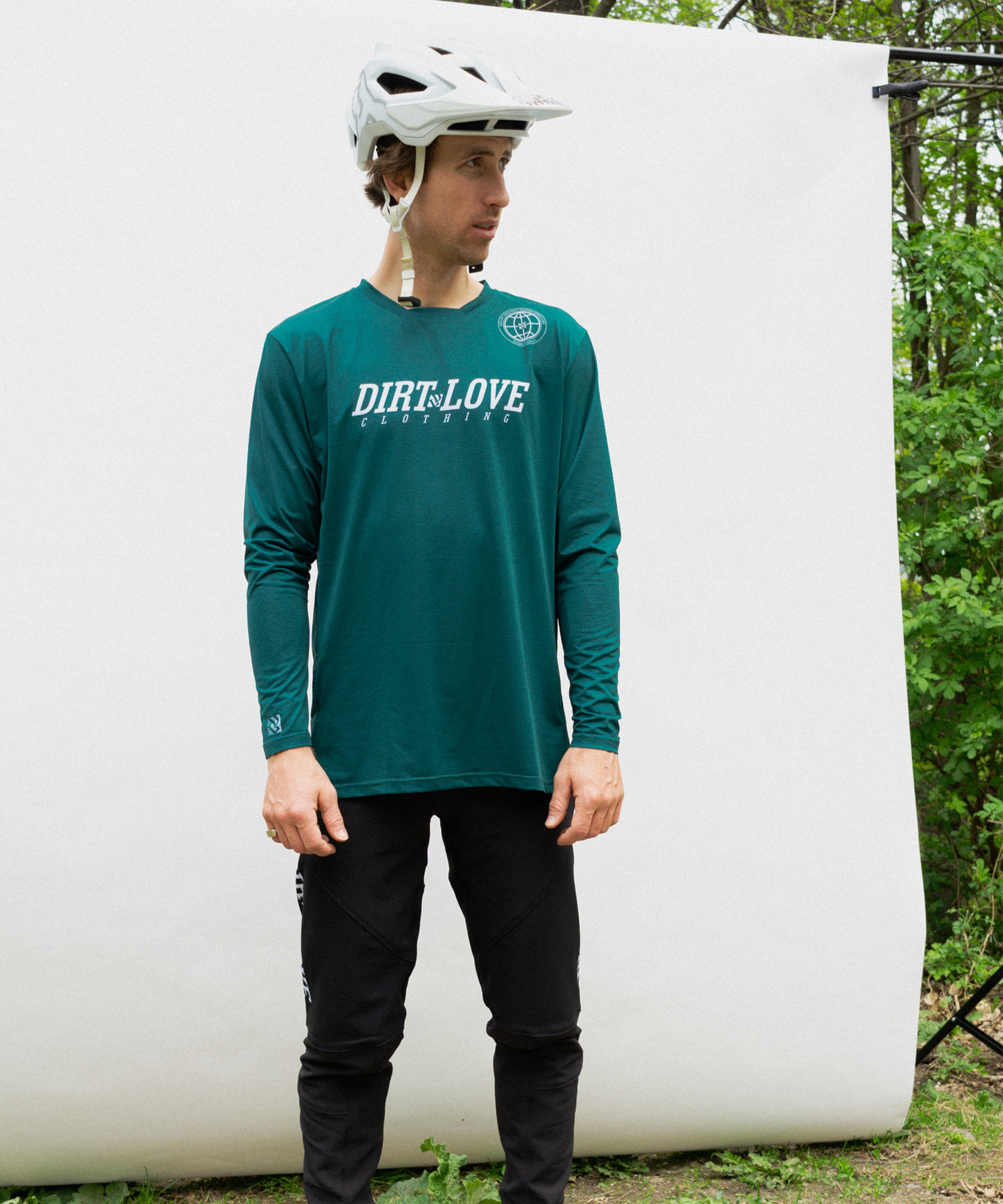 LOGO RIDING JERSEY-FOREST