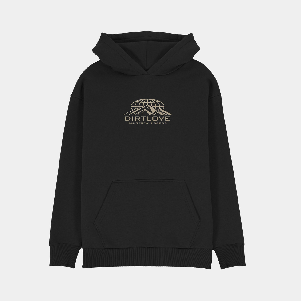 TERRAIN HEAVY HOODIE-BLACK