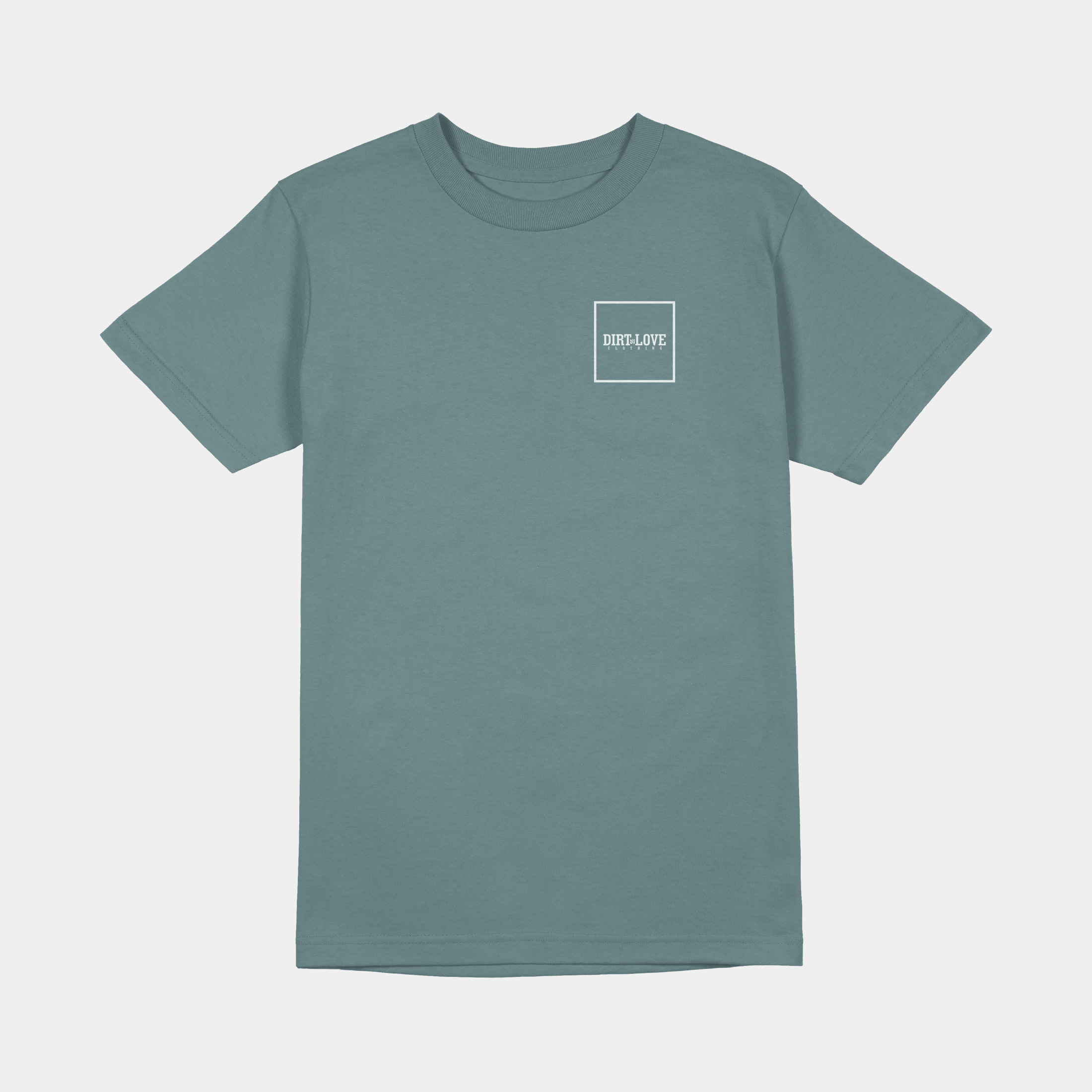 BOX LOGO TEE-SAGE GREEN