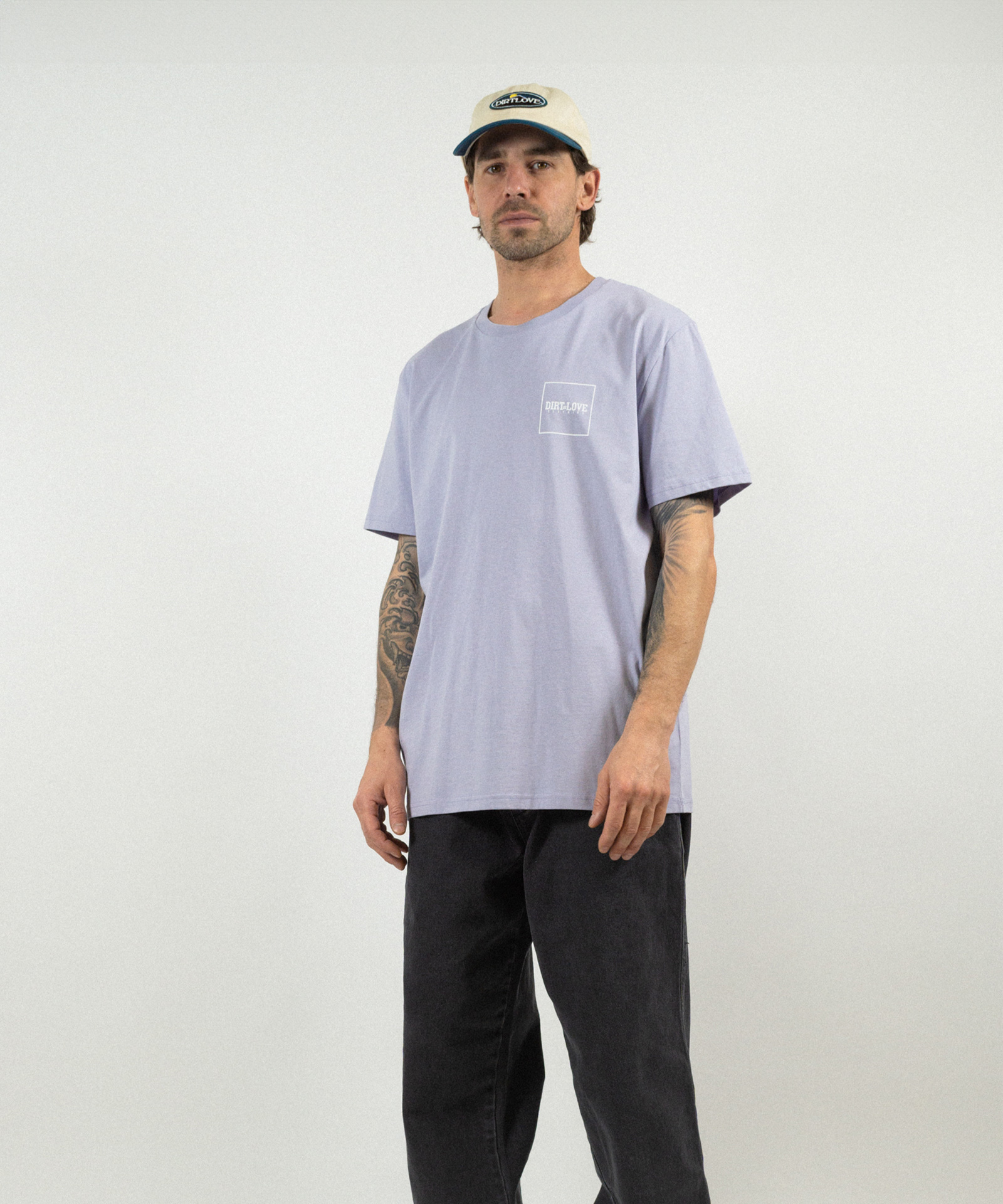 BOX LOGO TEE-LAVENDER