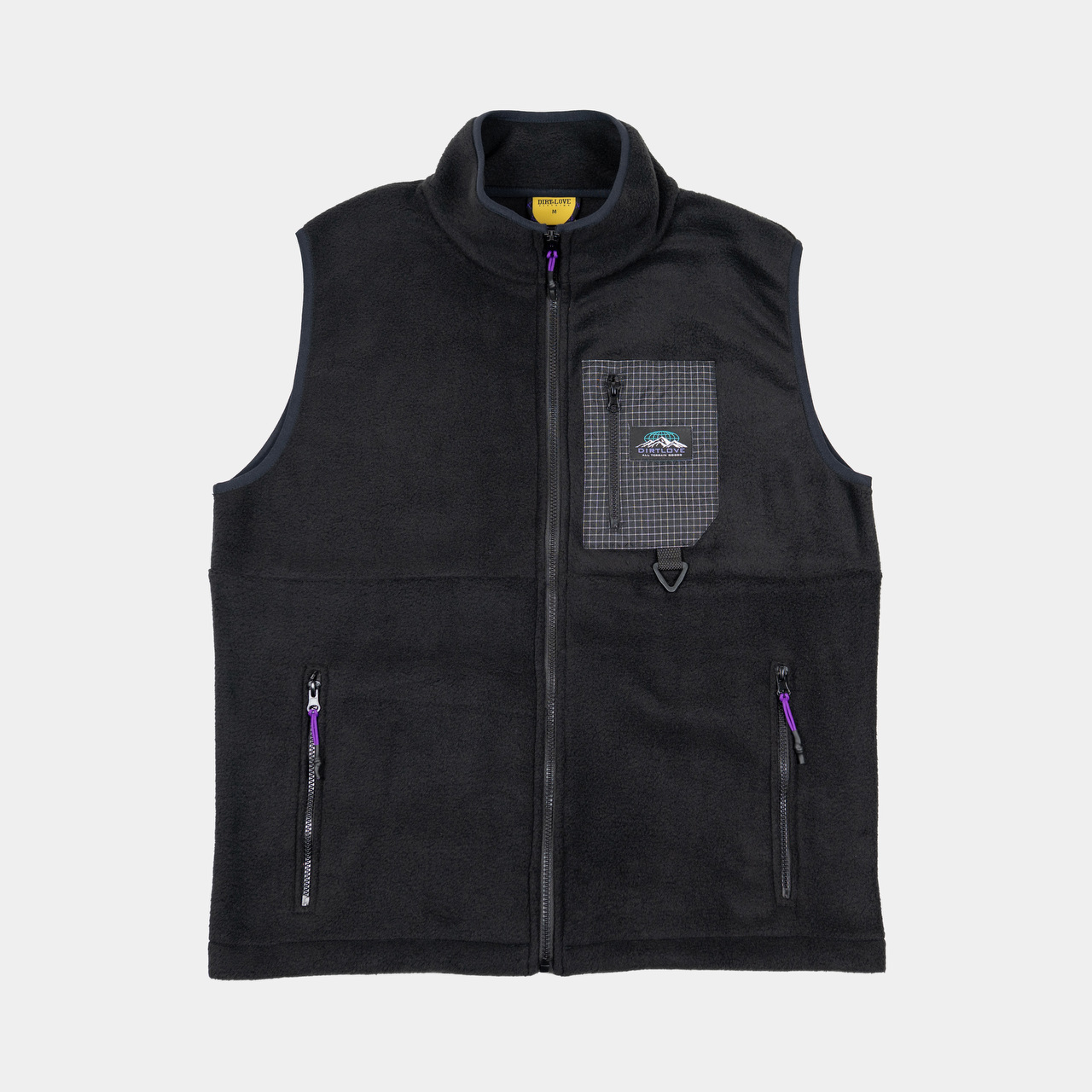 SUMMIT FLEECE VEST-BLACK