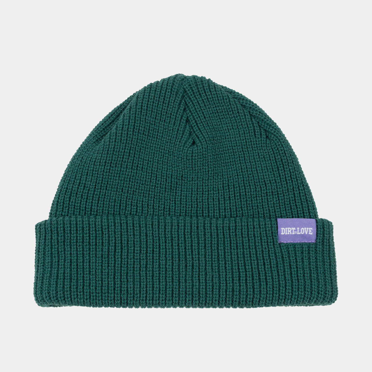 LABEL BEANIE-FOREST GREEN