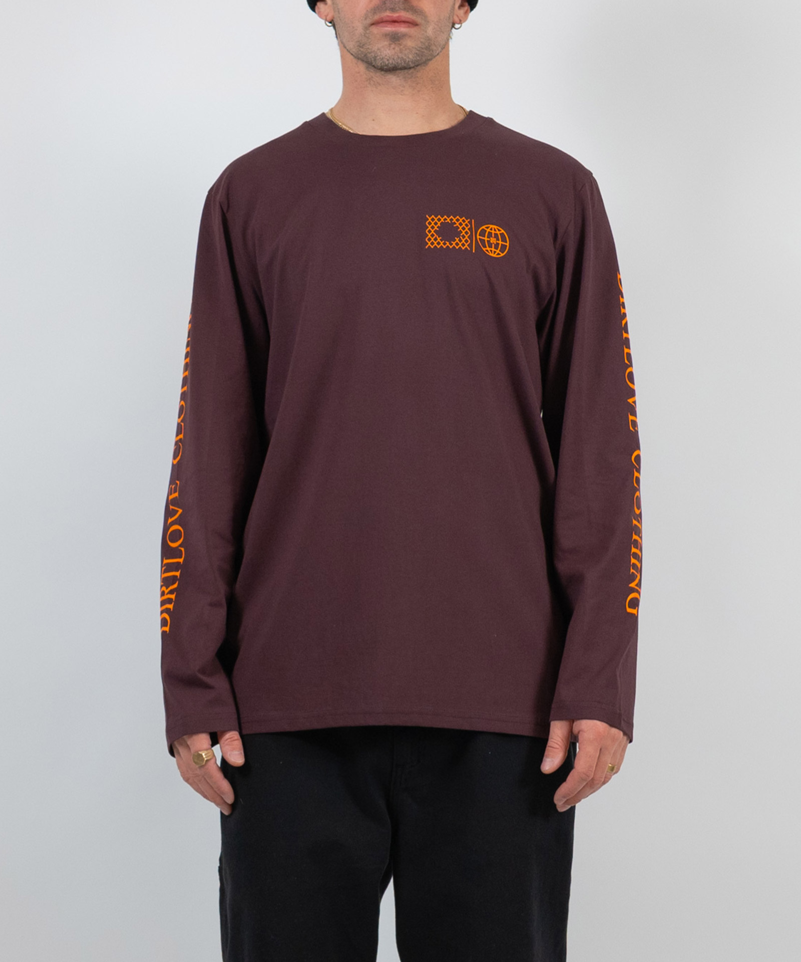 CI LONGSLEEVE TEE - RED BROWN